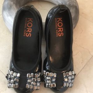 Michael Kors Black patent flats